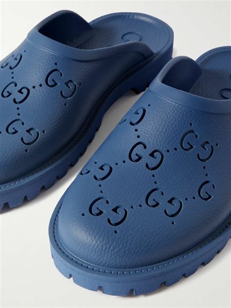 gucci mules blue